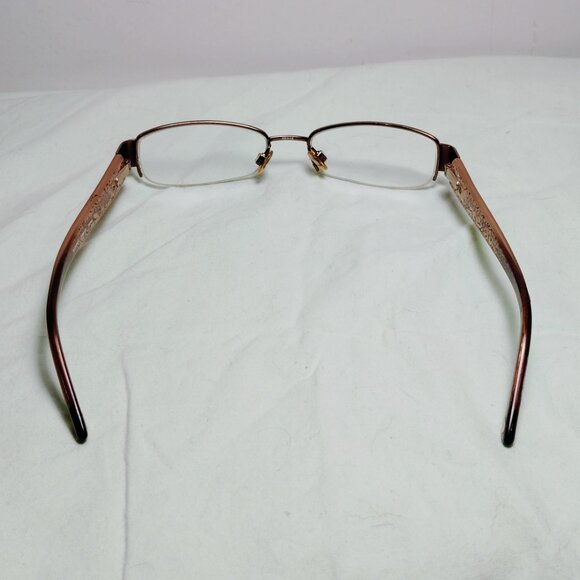 BEBE "BASHFUL" BB5027 Topaz Semi-Rimless Eyeglasses Frames - Picture 4 of 10